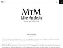 Tablet Screenshot of mikemalatesta.com